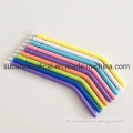 White Core and Colorful Tube Disposable Dental Air Water Syringe Tips